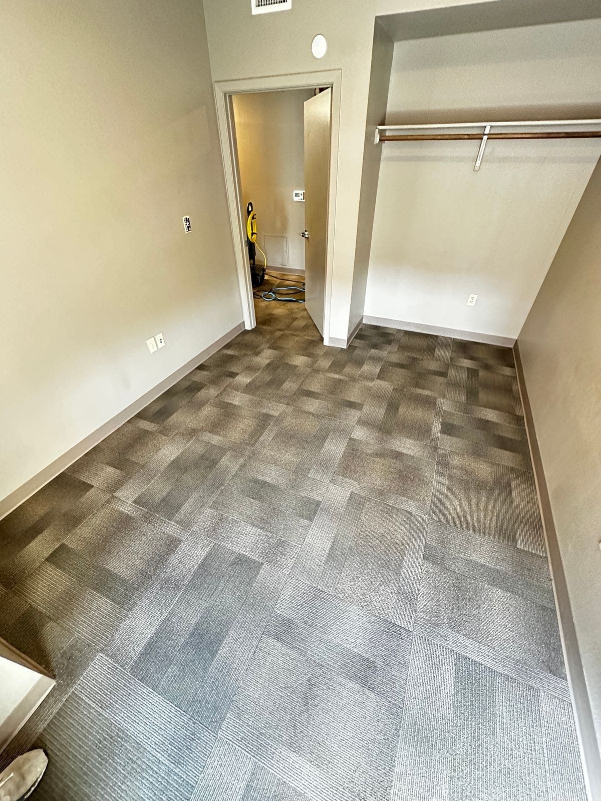 The same ETAMU carpet after BLU restoration, like new
