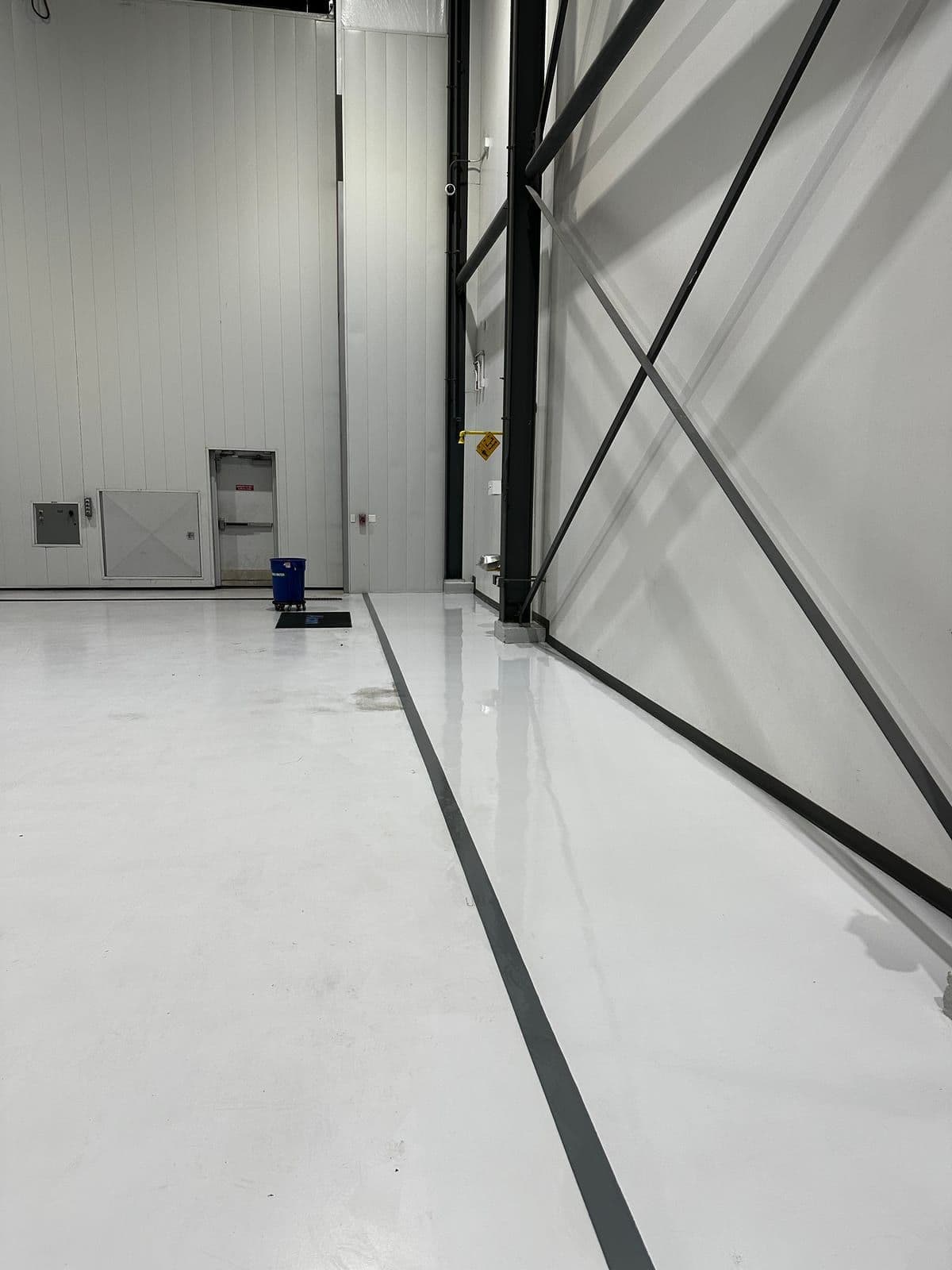 Commercial build interior, cleaned during construction